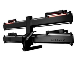 Kuat Piston Pro X Hitch Bike Rack - 2-Bike, 2" Receiver, LED Lights with 4-Pin Plug, Kashima Coat, Galaxy Gray